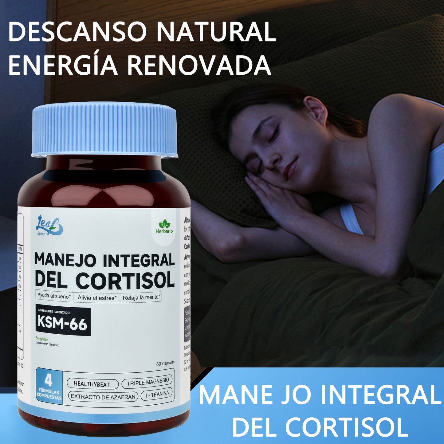 Leafstory Controlling cortisol helps you fall asleep and relieve stress.