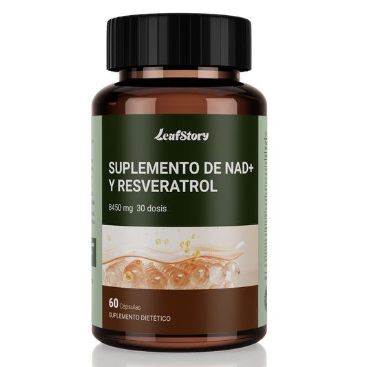 Leafstory Extra Strength 8457mg NAD Supplement, Liposomal, Green Tea & Astaxanthin for Women & Men, Resveratrol, Coq10 & Alpha Lipoic Acid.