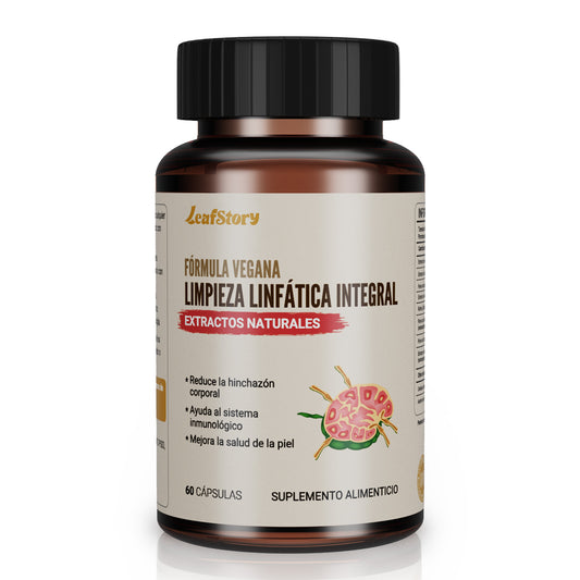 Leafstory Lymph MD - Lymphatic System Supplement with 9 Botanicals: Lettuce, Burdock, Echinacea, Lemon & More - Supplements for Men & Women - 60 Capsules