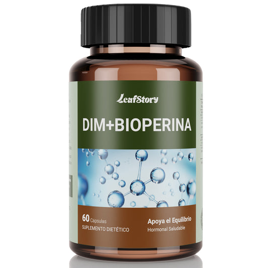 Leafstory DIM 200 mg Supplement | Improves Hormonal Acne, Menopause, and Antioxidant Support | Vegan and Soy-Free Diindolylmethane | 60 Count