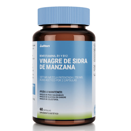 Leafstory Apple Cider Vinegar Capsules with Vitamin D and Zinc - 60 Capsules - Boosts the Immune System