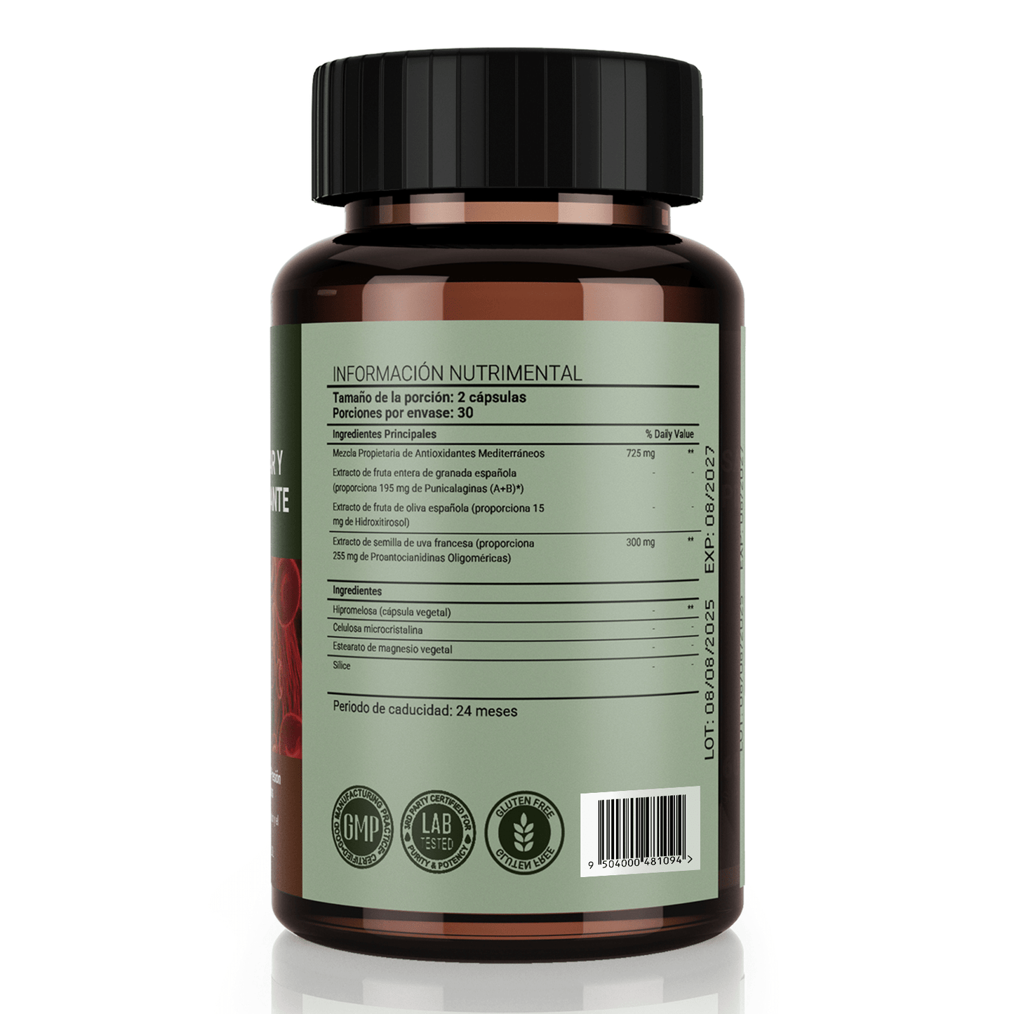 LeafStory Heart Health Supplement: Three clinically studied Mediterranean antioxidant extracts. Supports circulatory health, cholesterol, and blood pressure (60 capsules).