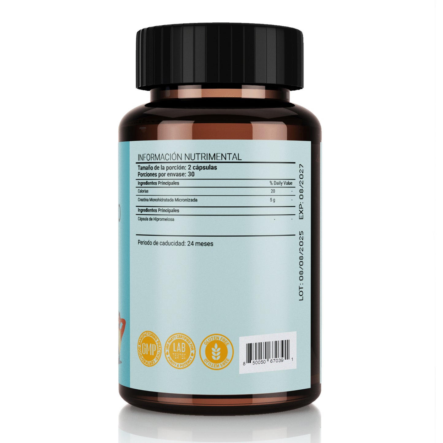 LeafStory Creatine Monohydrate Capsules: May support post-workout recovery, lean muscle mass gains, performance, and strength. Vegan certified. 5g per serving. 60 servings.