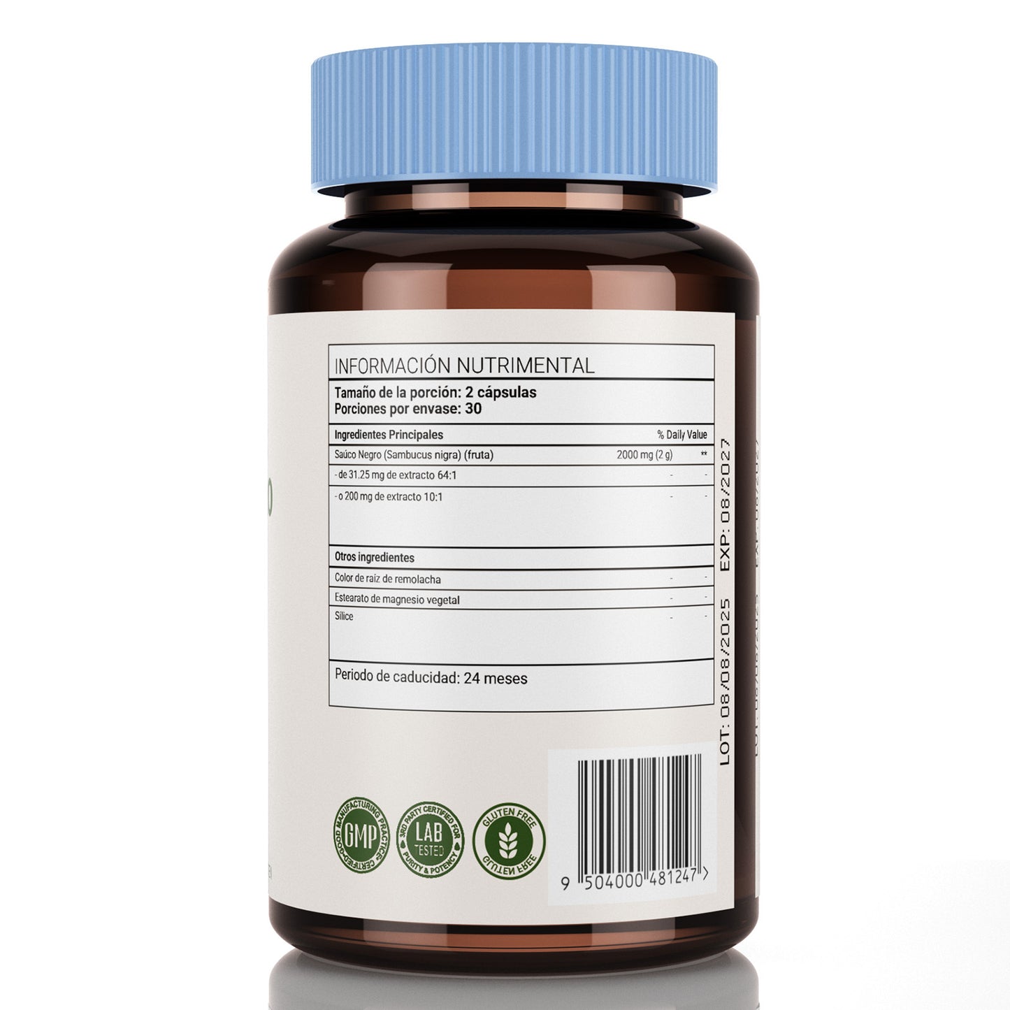 Leafstory Blackberry Capsules | 60 Count | Super Concentrated Sambucus Extract | Gluten-Free Supplement