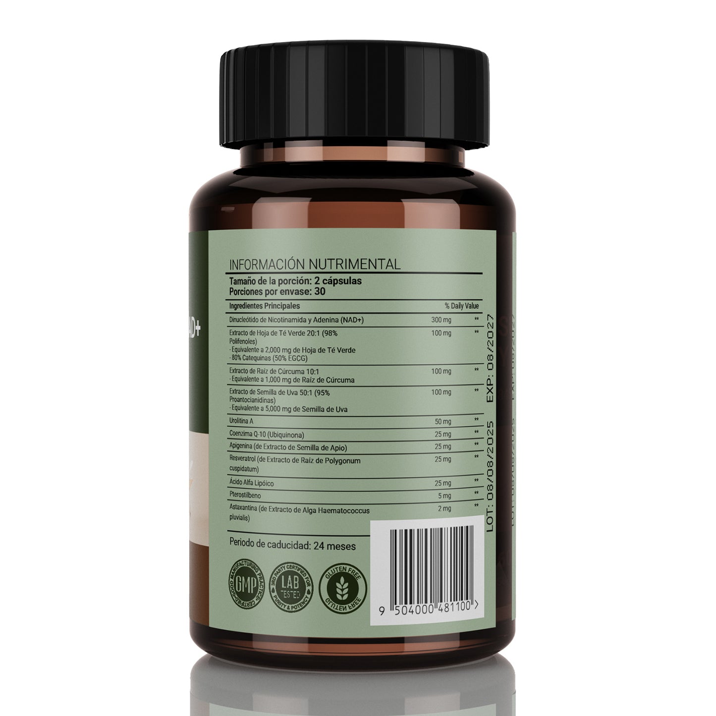 Leafstory Extra Strength 8457mg NAD Supplement, Liposomal, Green Tea & Astaxanthin for Women & Men, Resveratrol, Coq10 & Alpha Lipoic Acid.