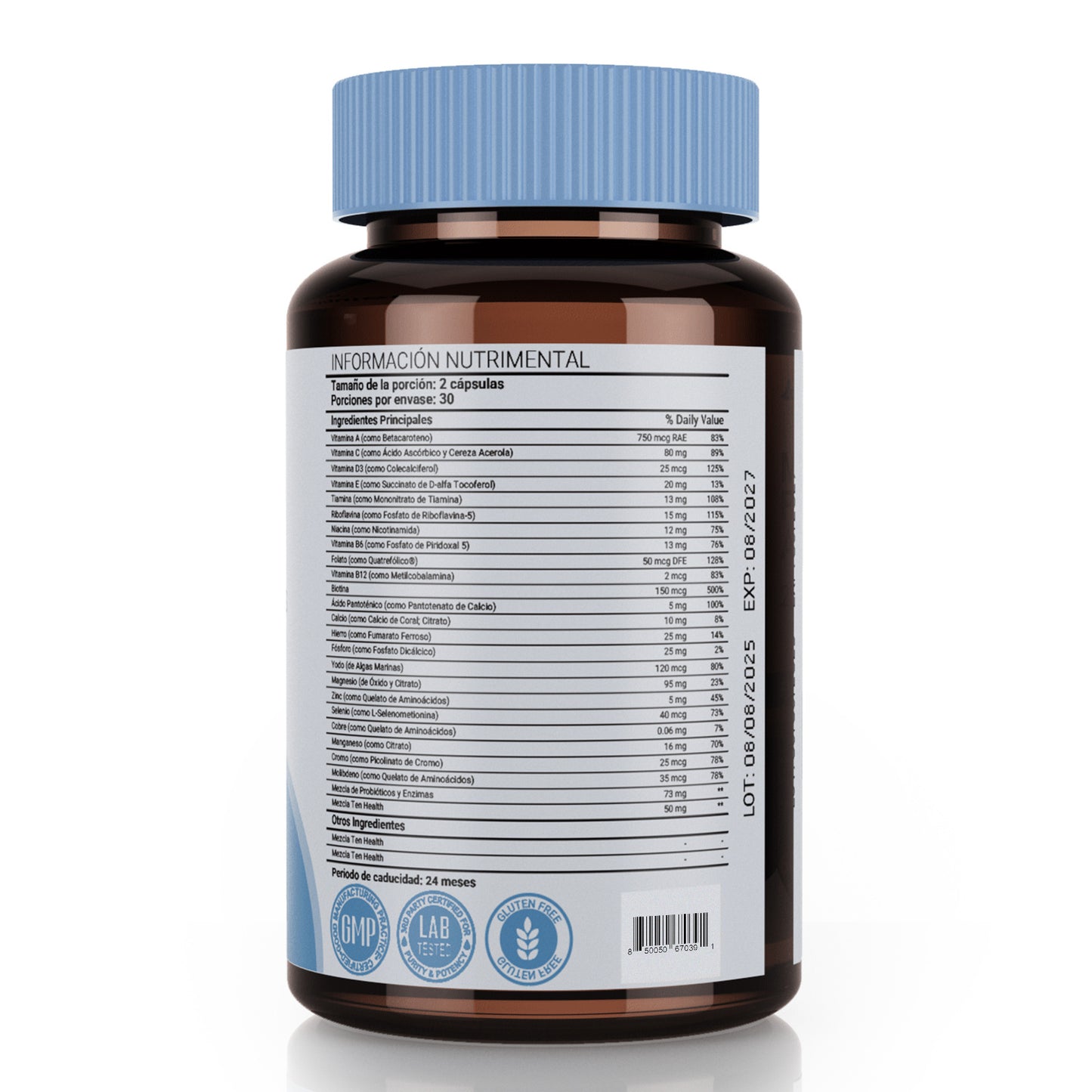 LeafStory Teen Multivitamin Supplement: Daily vitamins and minerals for teen boys and girls. Organic, whole-food formula with omega-3s and vitamins A through K. 60 capsules.