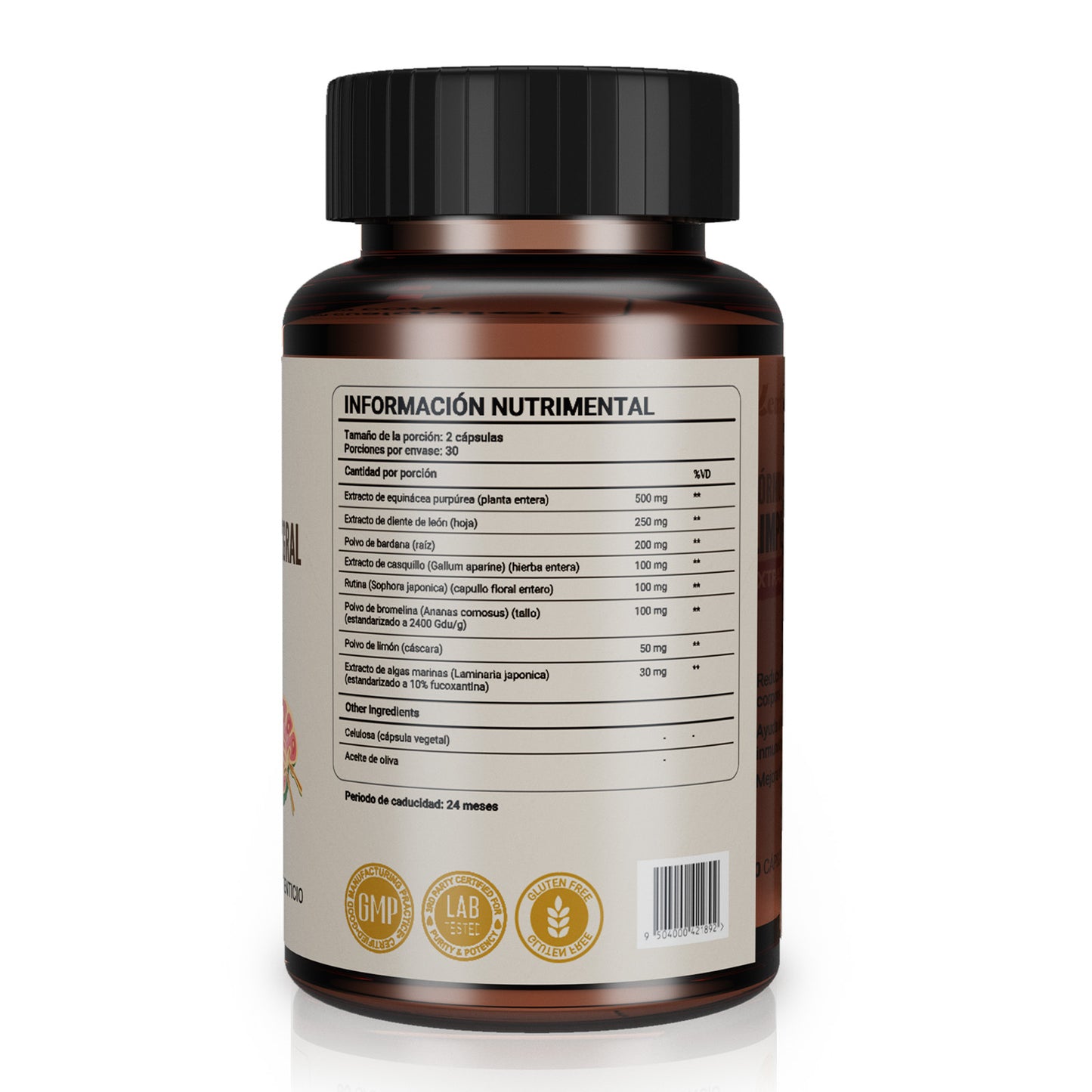 Leafstory Lymph MD - Lymphatic System Supplement with 9 Botanicals: Lettuce, Burdock, Echinacea, Lemon & More - Supplements for Men & Women - 60 Capsules