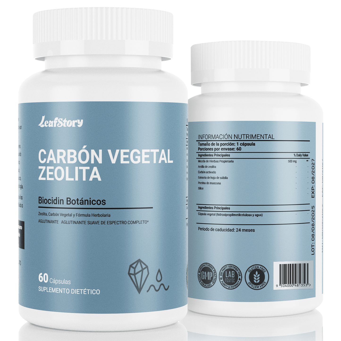 LeafStory Detox Supplements with Activated Charcoal and Zeolite with Silica: Helps bind and eliminate toxins, promotes complete body cleansing, and can reduce bloating (60 capsules).