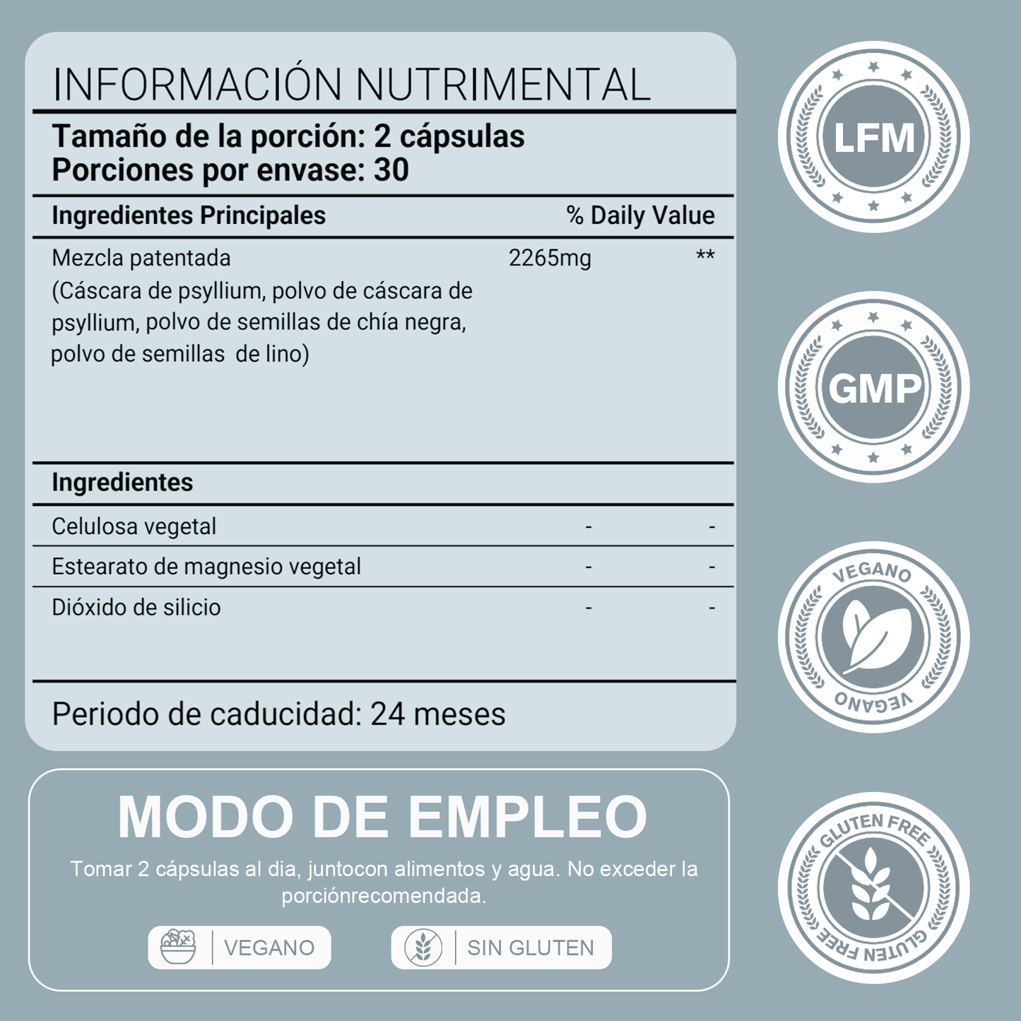 LeafStory Pure for Men - Original Vegan Fiber Supplement for Optimal Cleanse | Helps Promote Digestive Regularity | Psyllium Husk, Chia Seeds, and Flax Seeds | Patented Formula | 60 Vegan Capsules