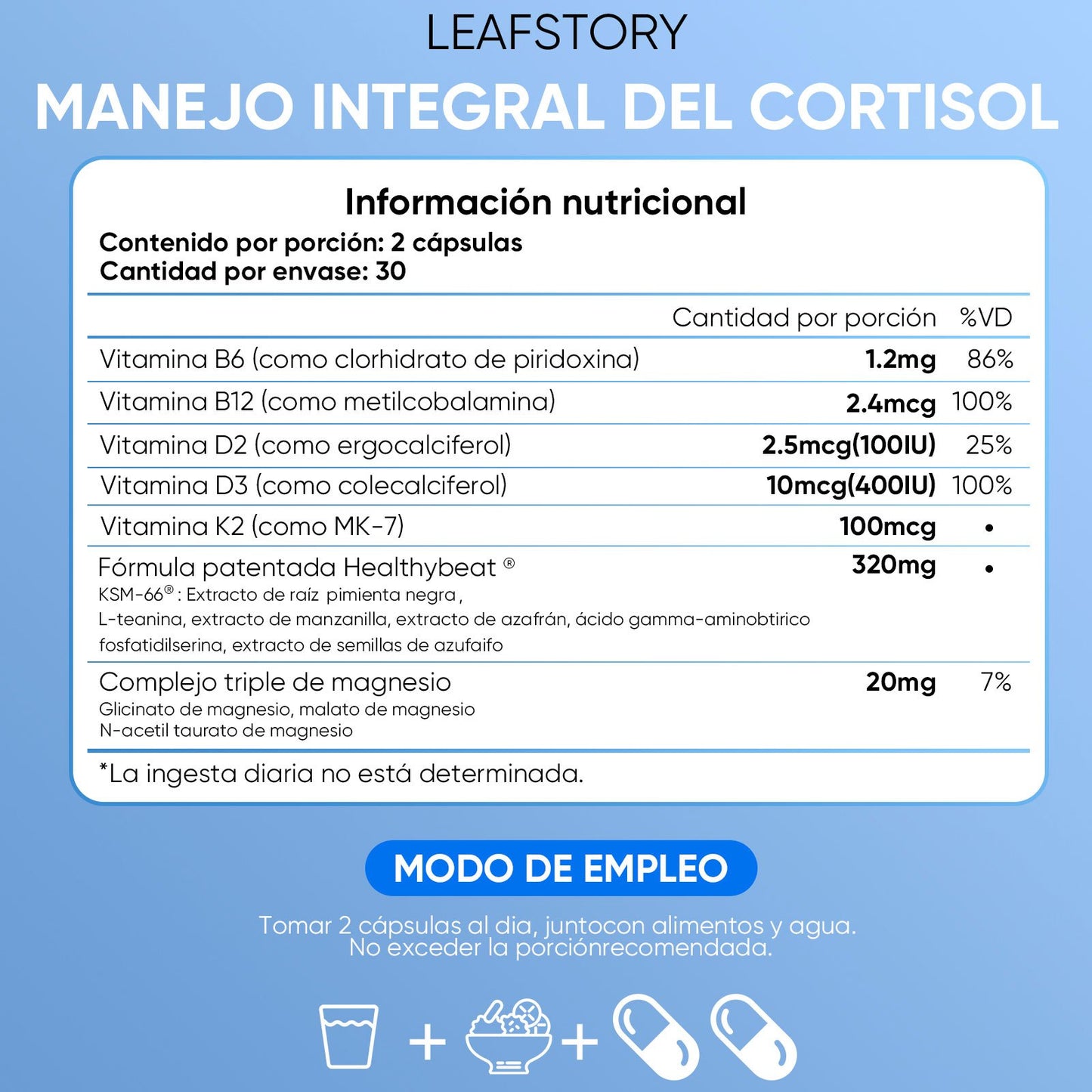 Leafstory Controlling cortisol helps you fall asleep and relieve stress.