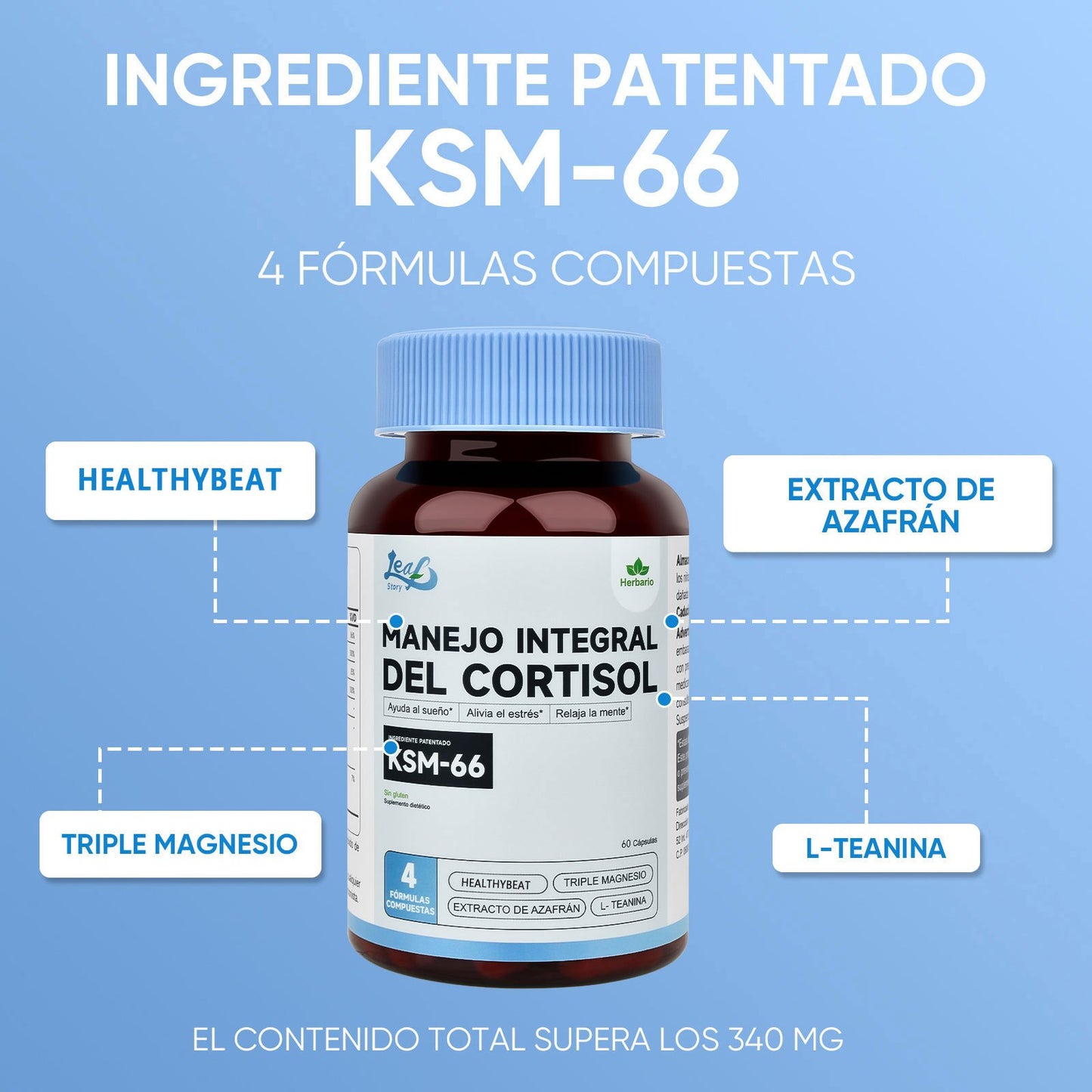 Leafstory Controlling cortisol helps you fall asleep and relieve stress.