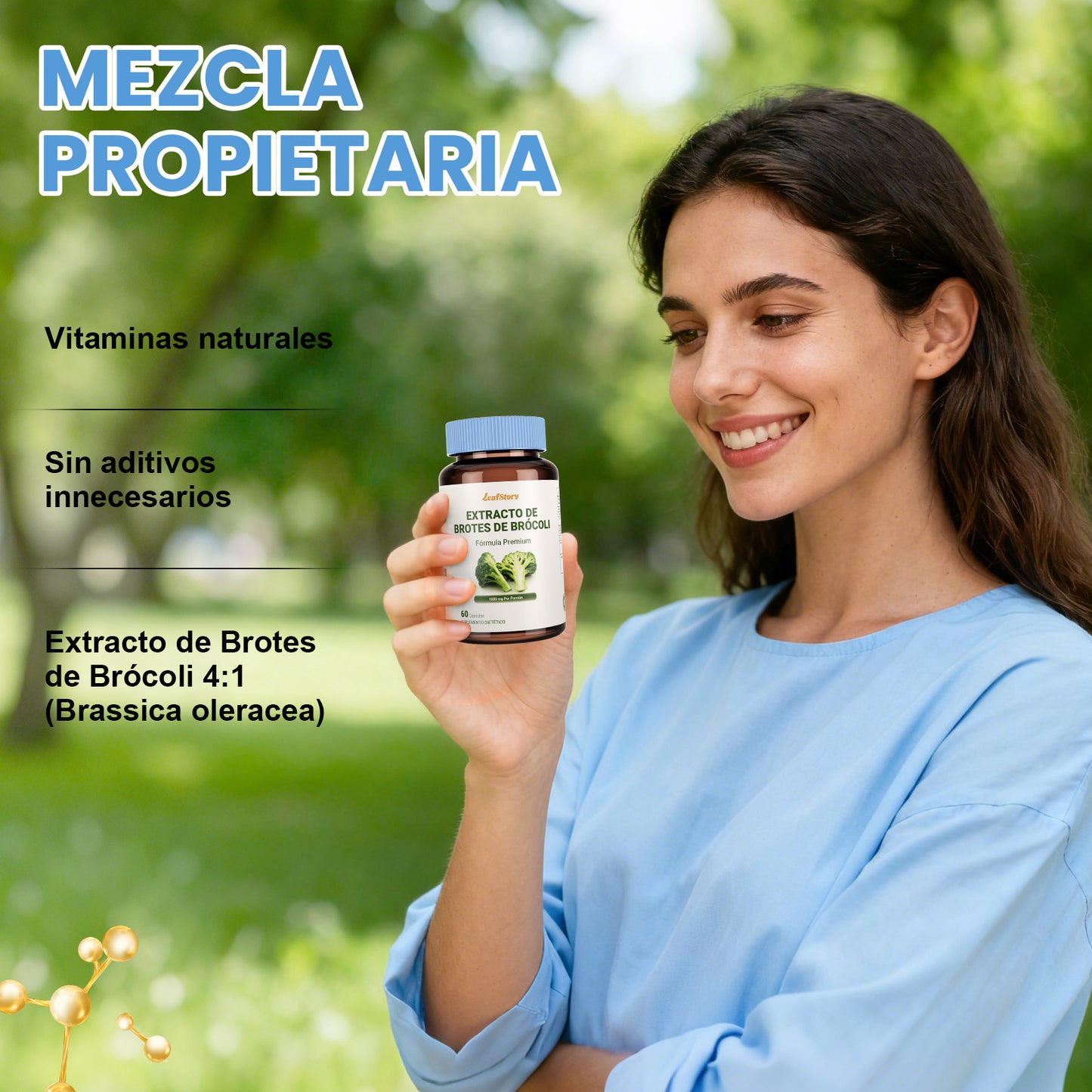 Leafstory Broccoli Sprout Extract, 1000 mg, 60 Tablets