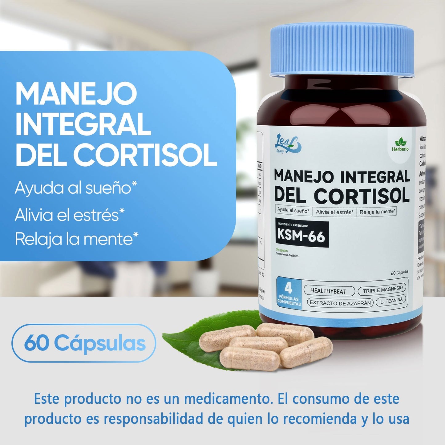 Leafstory Controlling cortisol helps you fall asleep and relieve stress.