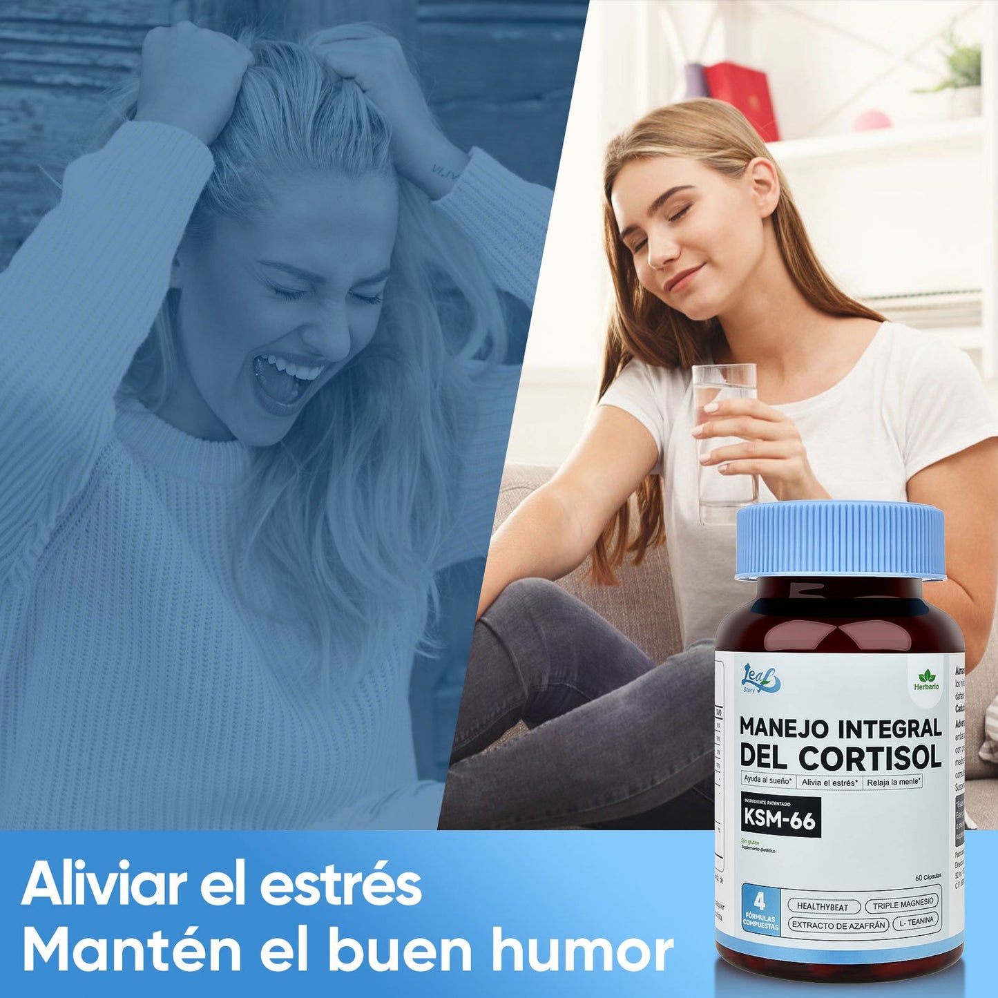 Leafstory Controlling cortisol helps you fall asleep and relieve stress.