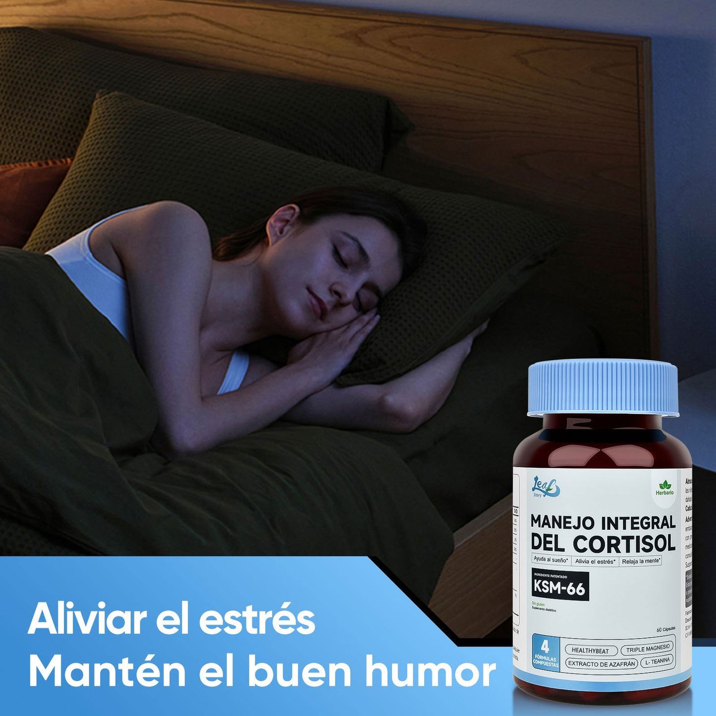 Leafstory Controlling cortisol helps you fall asleep and relieve stress.