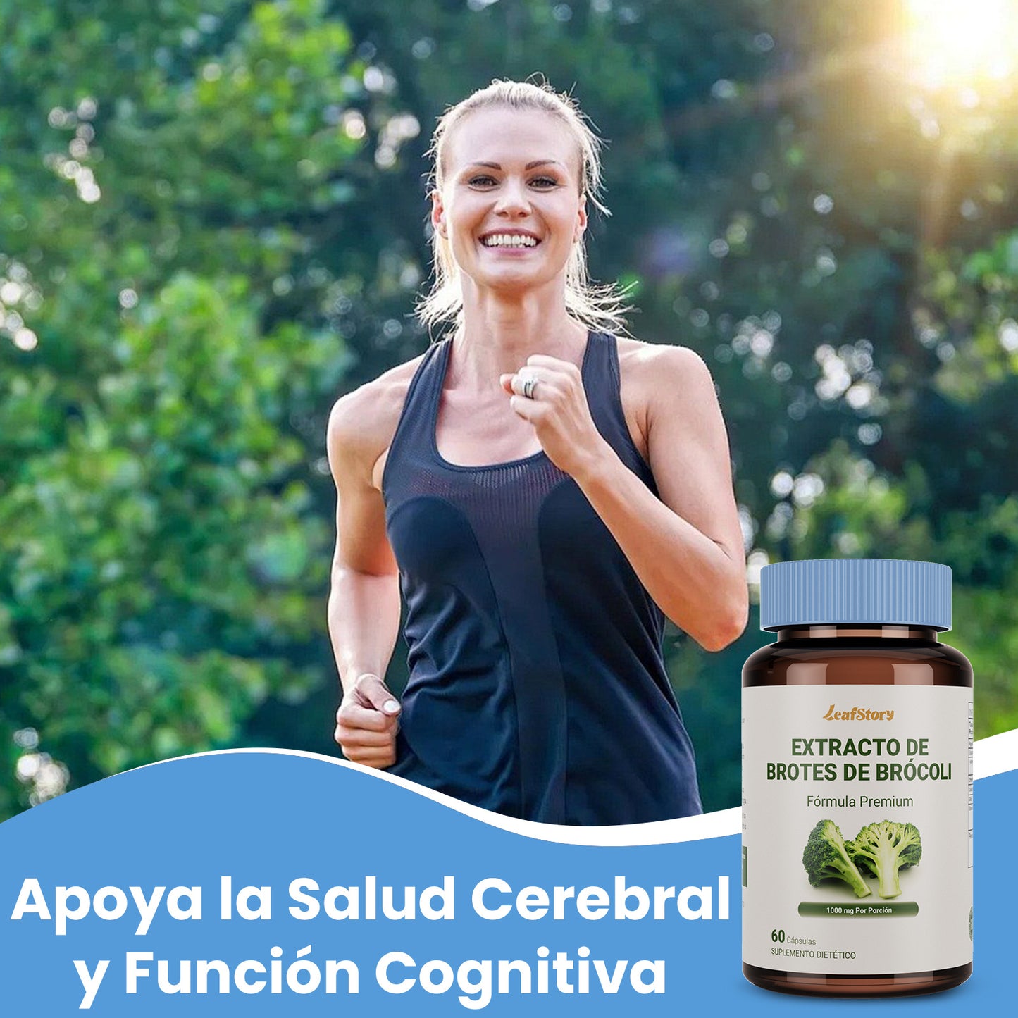 Leafstory Broccoli Sprout Extract, 1000 mg, 60 Tablets