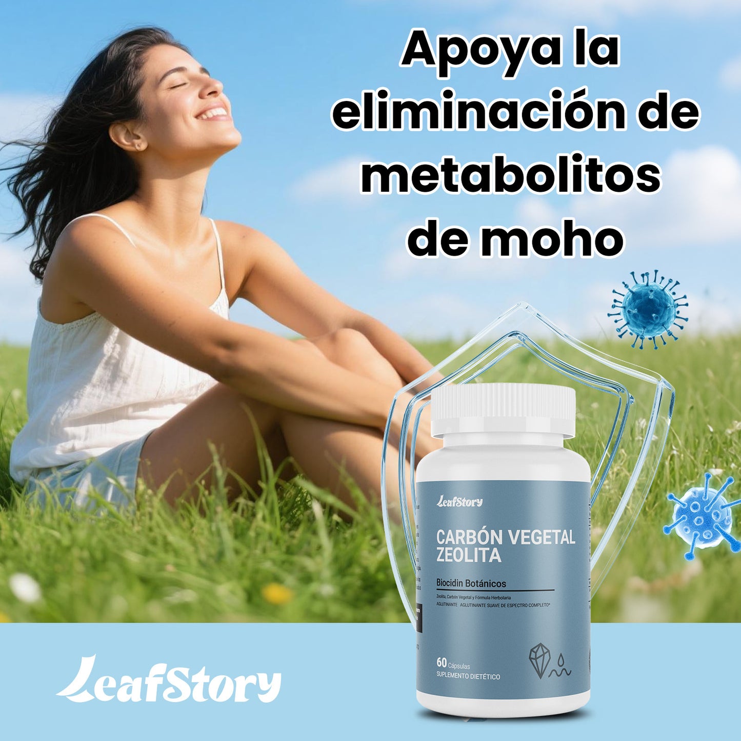 LeafStory Detox Supplements with Activated Charcoal and Zeolite with Silica: Helps bind and eliminate toxins, promotes complete body cleansing, and can reduce bloating (60 capsules).